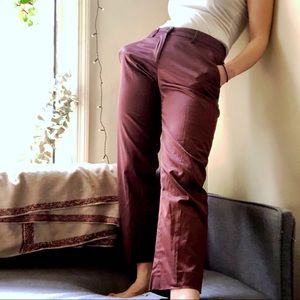 Brown Etro cropped trousers